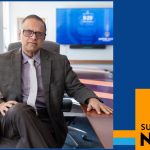 A photo of Rashmi Prasad framed by an orange, blue, and black graphic that reads "SUNY Empire News"