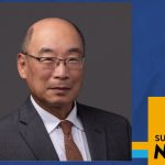a photo of Ju Kim framed by the SUNY Empire News graphic